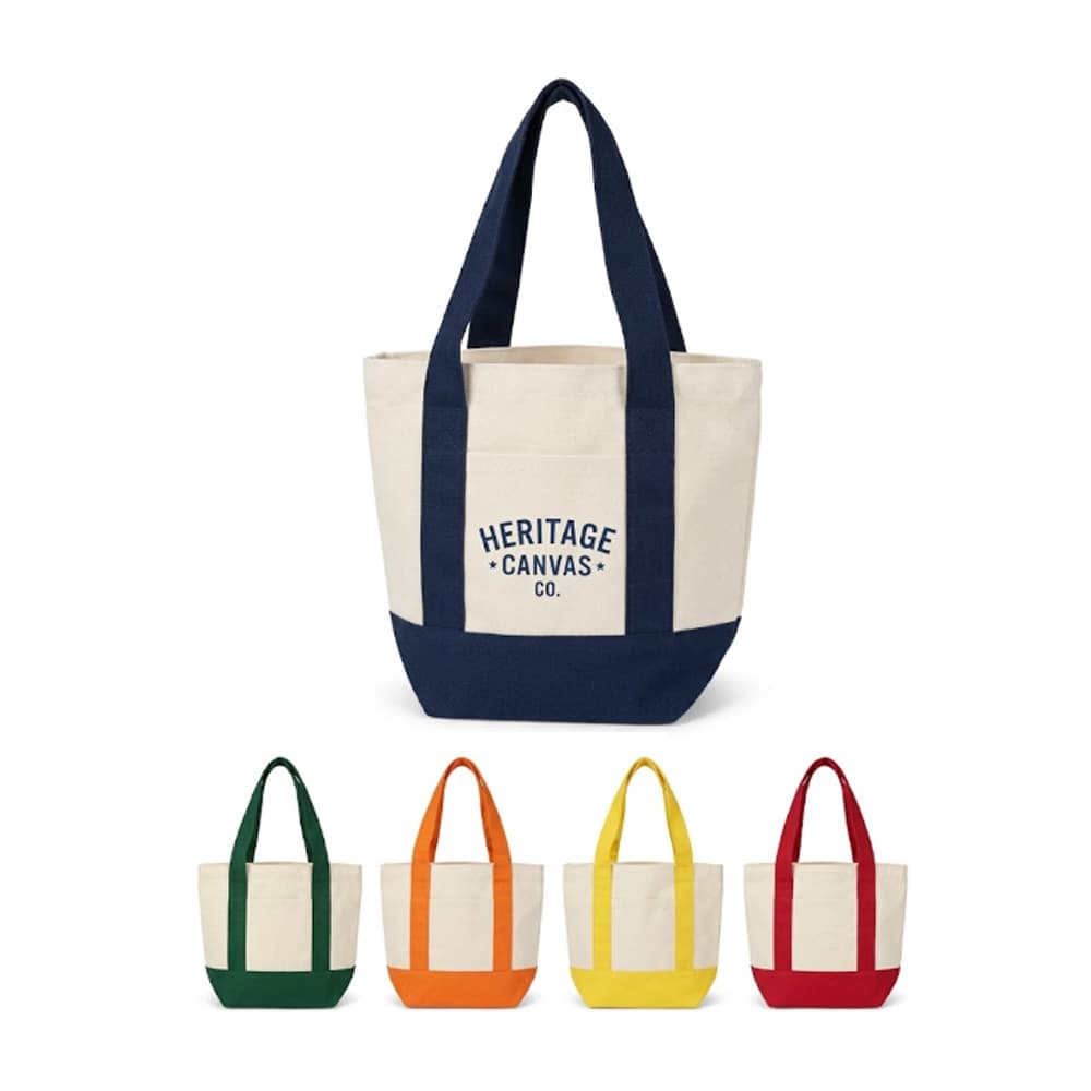 12 oz Compact Canvas Boat Tote w/ Pocket