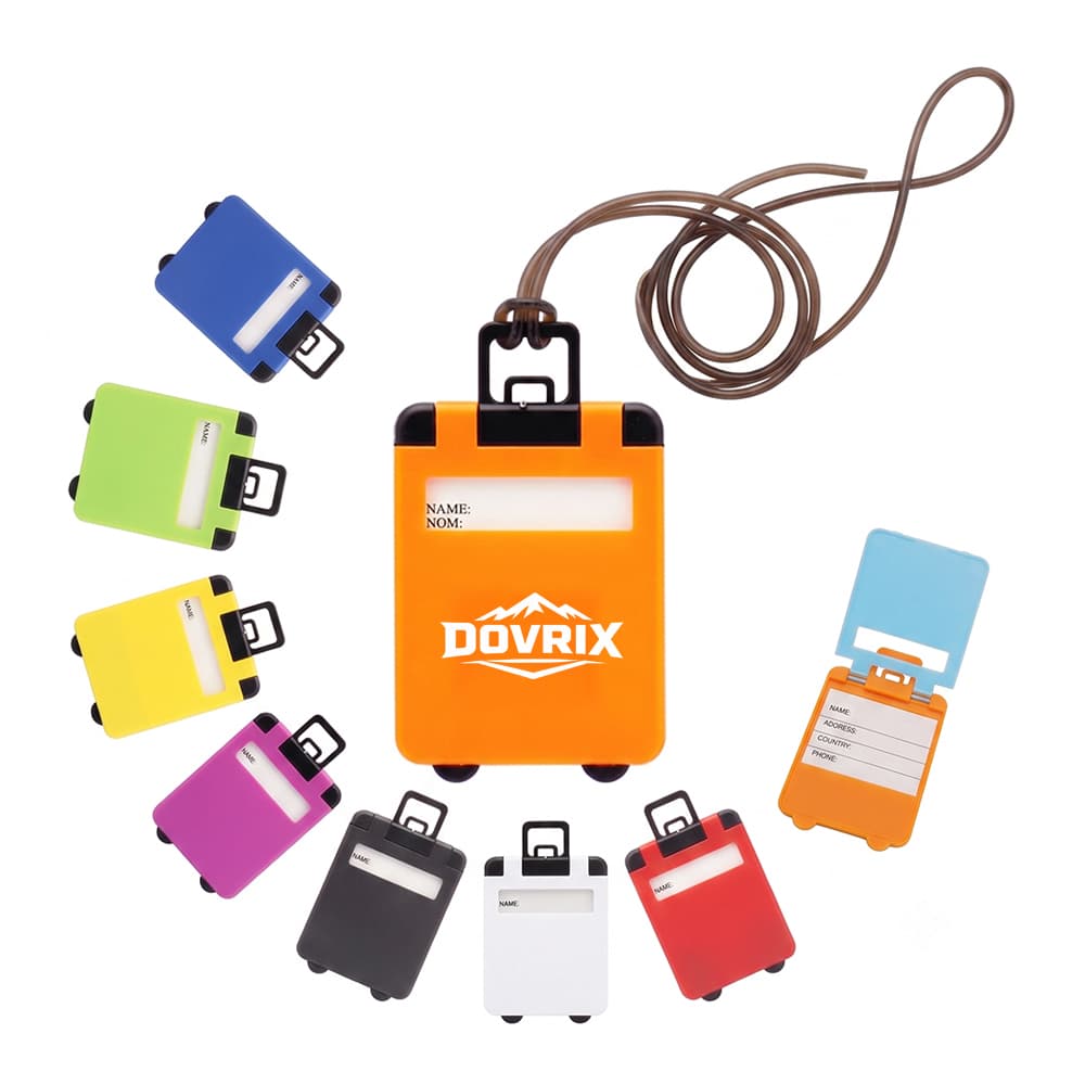 Flip-Open Suitcase Style Luggage Tag