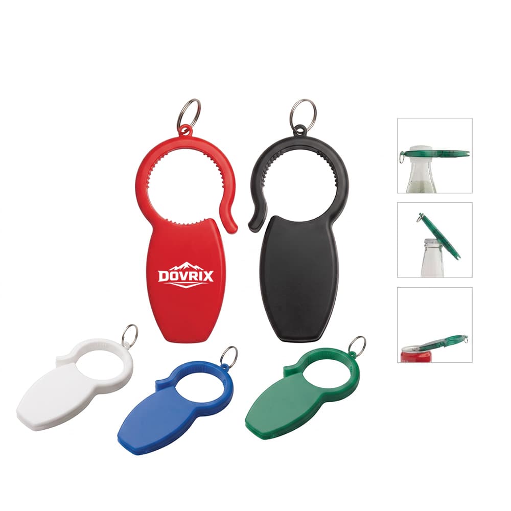 Triple-Function Key Ring Bottle Opener