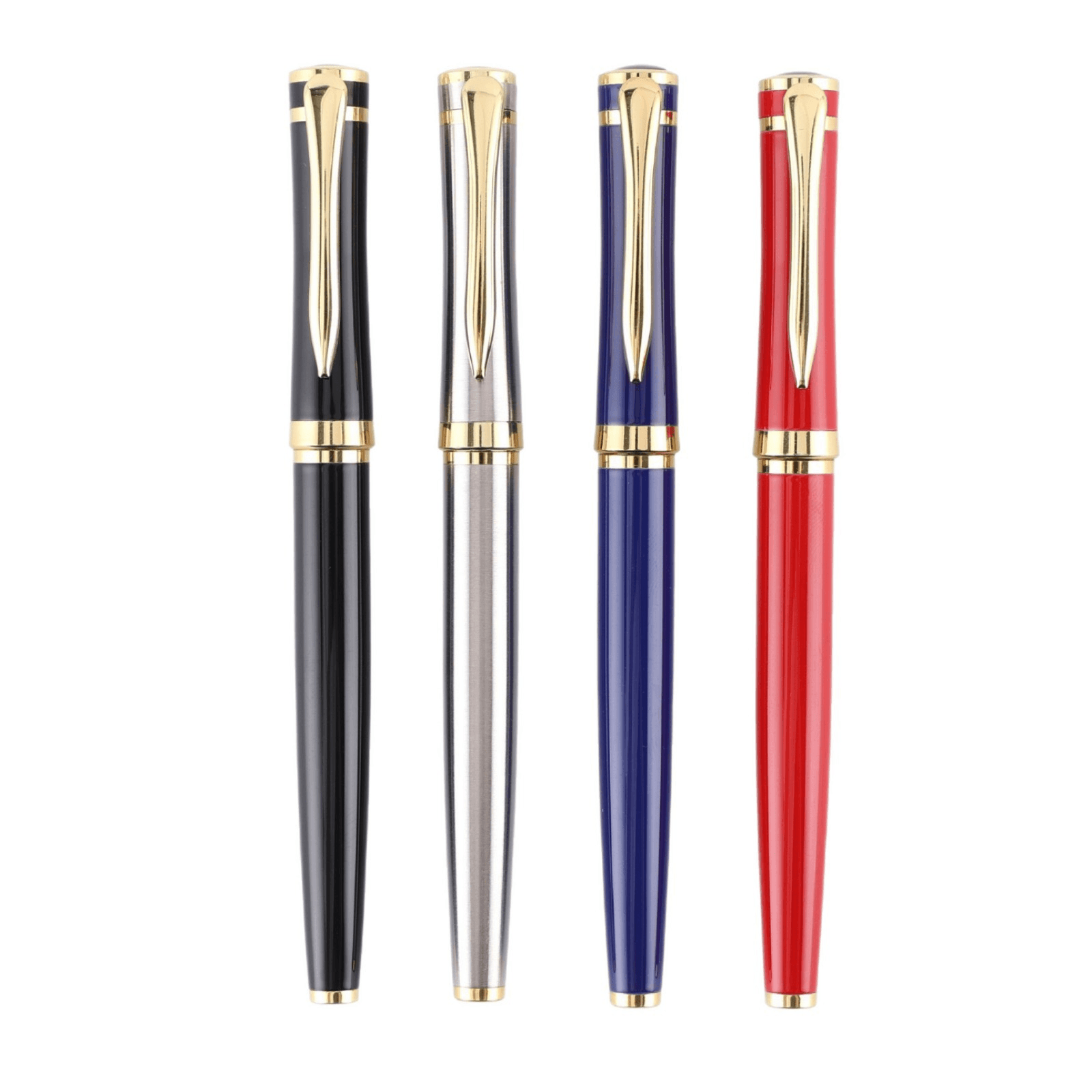Luxury Metal Ballpoint Pen with Gold Accents