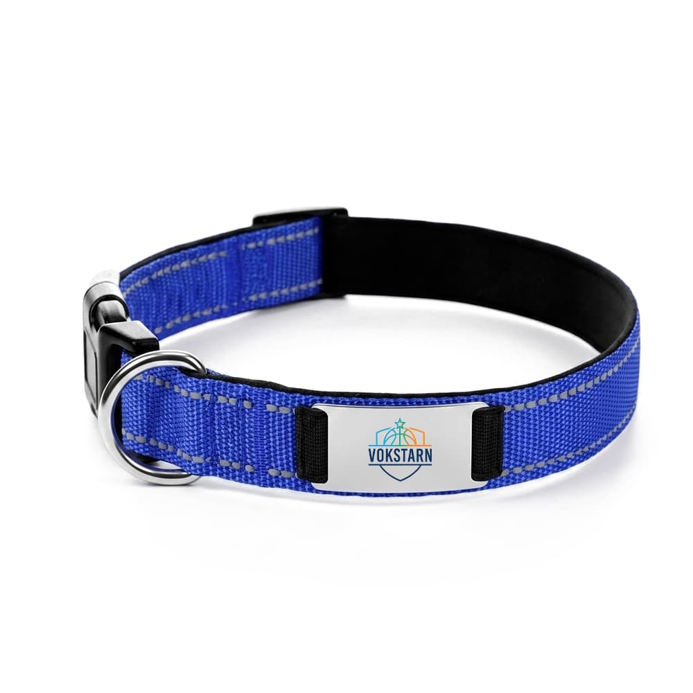 Reflective Stitched Nylon Dog Collar gallery 4