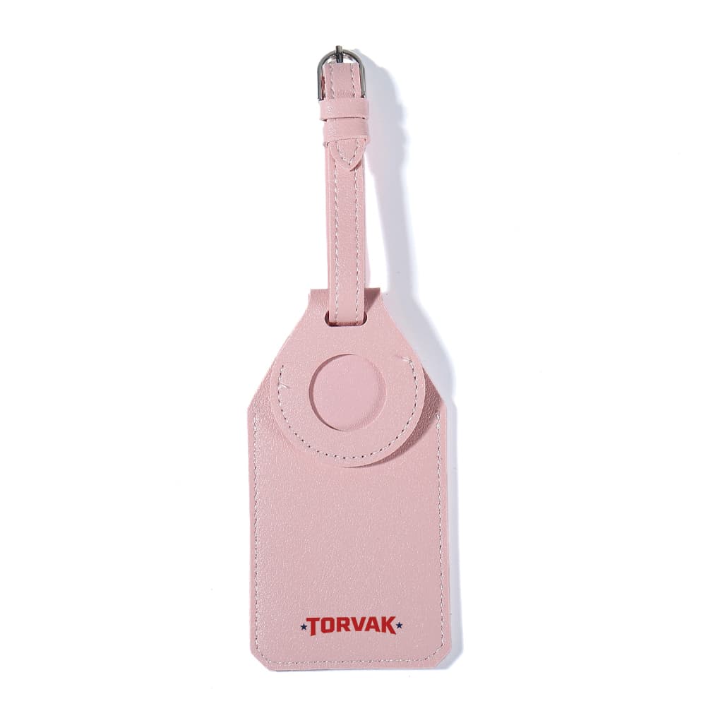 Vegan Leather Luggage Tag w/ Tracker Pocket gallery 3