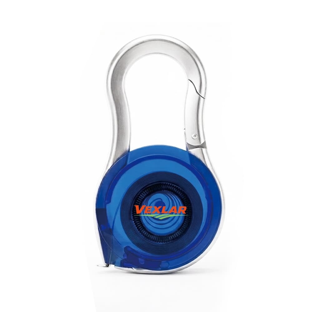 Retractable Tape Measure Carabiner Keychain gallery 2
