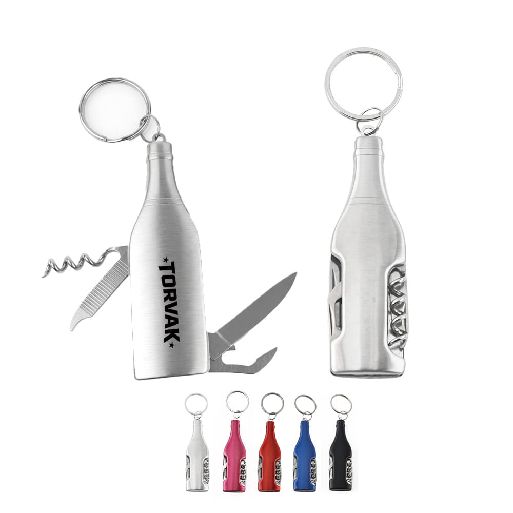Multi Tool Bottle Opener w/ Keyring